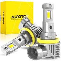 AUXITO 2Pcs Fanless H11 H8 H9 9005 HB3 LED 360° Lighting Headlight Bulb Auto Fog Lamp 9006 HB4 LED Car Head Lights 12V Wireless