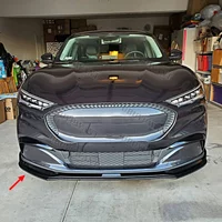 For Ford Electric Mustang Mach-E 2021-2024 Car Front Spoilers Improve Vehicle Stability Bumper Splitter Car Accessories