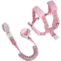 Reflective Child Anti Lost Wrist Link 1.5/2/2.5m 2in1 Baby Walking Safety Strap Soft Harness&Bracelet Baby Loss Prevention Belt