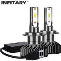 Infitary H4 Led Auto Lichter H7 Canbus H11 Scheinwerfer Auto Nebel ZES Chip Lampe 6500K Motorrad COB Scheinwerfer Birne H1 22000LM CSP 1860