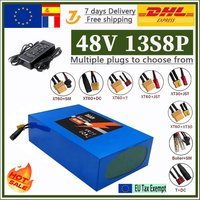 Polen Lokallager Schneller Versand|13S8P 48V 100Ah Lithium-Batterie mit großer Kapazität, eingebaute stabile 50A BMS-Schutzplatine für 2000W Citycoco Scooter Ersatzbatterie