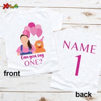 1st Birthday Girl Shirt KidsT Shirts first Party Outfits Kids Shirts Baby Girl Clothes1st 2nd Shirt Birthday Girls Custom Name