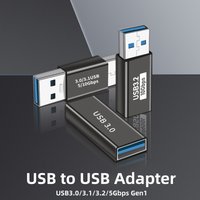 USB 3.0 Type A Female to A Female Connector USB to USB Adapter 5Gbps Gen1 Male to Male Female USB Extender Converter for Laptop