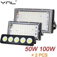 Focos LED Spotlight 50W 100W AC 220V Refletor LED Spot Flood Light Garden Floodlight Outdoor Kitchen Street Landscape Lighting