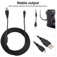 1.8M 3M USB Data Charging Cable For PS4 Controller Gamepad Charger Cord For Play Station 4/PS4 Slim/PS4 Pro Gaming Accessories