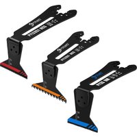 3PCS Bi-Metal HCS Set Wood Metal Cutting 90° Reach Oscillating Multitool Saw Blads for Narrow Corner Space Fooring Blade PAYA