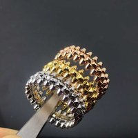 S925 silver rivet nail bullet ring, unisex classic design, stylish brand, party luxury jewelry