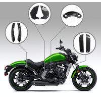 Osłona chłodnicy z włókna węglowego, owiewka błotnika motocyklowego do Kawasaki Vulcan S 650 2015-2025