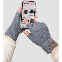 AliExpress Winter Cycling Half Finger Gloves for Men Writing Gloves Office Flexible Warm Elastic Windproof Student Typing Gloves Walk