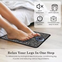 1set Foot Massager Rechargeable Massage Pad Foot Relaxation Pad Electric Foot Massage Tools Promote Blood Circulation