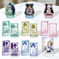 Anime Firefly Wedding Satoko Kirigaya Shinpei Goto rectangle Acrylic Stand Model Plate Keychains Desktop Ornament