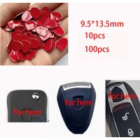 Replacement Aluminum DIY gel sticker remote key logo for remote key stickers