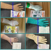 glove combinations (6 pairs) 12 inch brands: Ansell, Medispo, latex surgical gloves, powder-free