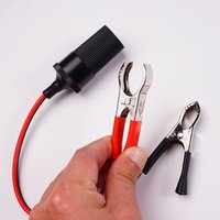 12V Power Car Cigarette Lighter Female To Alligator Battery Connector Auto To Adapter Terminal Clip-on Clip Extension New