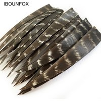 50 Pcs RW Natural Turkey Archery Arrow Feathers Shield 3/4/5 Inch Arrow Fletching Vanes For Bow Arrow DIY Fletches Feather