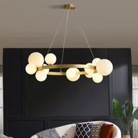 Simple Chandeliers Indoor Lightig for Living Room Dining Room Bedroom Hanging Lamp Cord Adjustable Creative Home Decoration