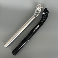 AliExpress NONE ZOOM Rear Floating Broken Air Seat Tube Retro Hollow Aluminum Alloy Seat Rod Black Seat Tube 27.2mm*300mm Fixie Bike Seatpost