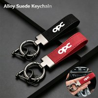 Alloy Luxury Suede Leather Keychain Car Key Chain For Opel Astra Insignia Vivaro Corsa Mokka Zafira Vectra OPC Vauxhall Meriva