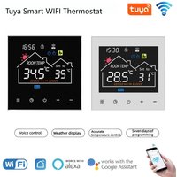 AC90~240V LCD Screen Tuya Smart WIFI Floor Heating Thermostat 16A, 3A Water/ Heating Gas Boiler Temperature Controller