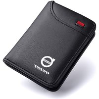 Car Emblem Soft Wallet Leather Mini Credit Card Purse Portable Small Wallet For Volvo XC60 V50 XC90 V40 XC40 V60 EX30 T6 V90 S60