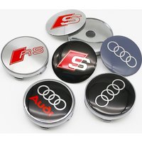 4Pcs 56mm Wheel Rim Hubcap Identity Overlay For Audi RS B8 B9 S A3 8V A4A6 C7 C6 A5 Q3 Q5 Q7 A1 Motorsport Tuning Accessory