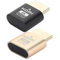 1-3pcs LED Display HDMI Virtual Display 4K HDMI DDC EDID Dummy Plug Display LED Cheat Virtual Plug HDMI Dummy Emulator Adapter