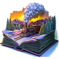 "Steam Train Wooden Puzzle | Animal-Shaped Pieces • Challenging Brain Game with Vivid Mountain Landscape Art • Irregularly Cut P