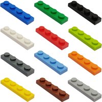 55pcs DIY compatible with 3710 thin building blocks 1x4 educational creative size children's plastic toys