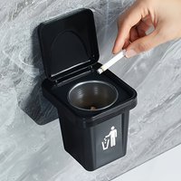 1Pc Punch Free Wall Mounted Storage Box Ashtray Detachable Inner Tank Anti-drop Dual Use Home Organizer Bin