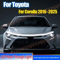 Car Hood Light Strip For Toyota Corolla 2016-2025 Auto 12V LED DRL Daytime Running light Flexible Decorative Ambient Lamp