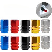 10/30Pcs Car Tire Valve Stems Cap Knurling Style Tire Valve Cap Aluminum Tire Wheel Stem Air Valve Cap Car Universal Accessories