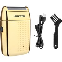 HIENAPRO Men's Reciprocating Electric Shaver, USB Rechargeable Portable Foil Razor, Luxury Gold Beard Trimmer for Travel
