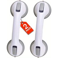 1pc Nail Free Suction Cup Armrest Wall Mounted Glass Door Handle Bathroom Sliding Door Handle Elderly Armrest Bathroom Armrest