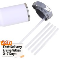5Pcs Replacement Straws Wear-Resistant Clear Straws Long Straws Plastic Straws for Stanley 30oz Tumbler