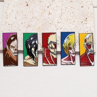 Anime Attack Titan Cartoon Enamel Brooch Funny Founding Titan Metal Badge Lapel Pin Cosplay Jewelry Accessories Fan Gifts