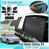For Geely Galaxy E5 EX5 2024 2025 2026 Windshield Side Window Magnetic Sunshade Anti-UV Mesh Visor Privacy Parts Car Accessories
