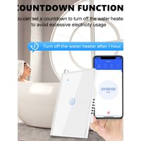 40A Homekit Water Heater Switch Smart Boiler Water Heater WiFi Light Switch Timer Panel Switch High Power Support Alexa Alice