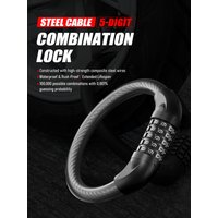 AliExpress Other 5-Digit Combination Bike Lock - Heavy-Duty Universal Bicycle Lock for Mountain Bike/Scooter/&Motorcycles - Anti-Theft Protection