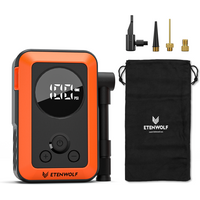 AliExpress NONE New ETENWOLF S0 Mini Electric Bike Pump Cordless 2400mAh Portable Tire Pump w/ Screen For Motorcycles Balls 150PSI Max Pressure