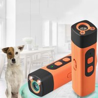 Rechargeable Ultrasonic Pet Dog Repeller with LED Flashlight Anti Barking Dog Training Repellents Remote Control Professional