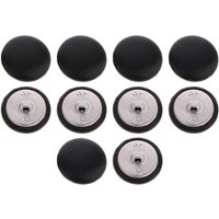 10Pcs Artificial Leather Covered Upholstery Buttons Sewing Crafts 25mm Round