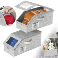Foldable Zipper Baseball Cap Storage Box Hat Storage Box Wardrobe Storage Boxes Storage Bra Socks Toy Storage Organizer