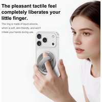 For Magsafe Metal Silicone Magnetic Wristband Phone Stand 360° Rotation Protable Universal Cell Phone Hand Firm Holder Bracket