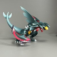 Mega Garchomp Shiny 1/20 Scale PokéMon Anime Game Figure Desktop Ornament Model Toy For Boys Anime Game Peripherals