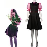 Movie Monster Cosplay Live Dress High Girl Draculaura Cosplay Costume Pink Dress Halloween Women Fancy Roleplay Outfit
