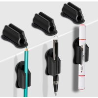 3 Pack Silicone Adhesive Pencil Holders for Desk Pen Holder for Wall, Office, School,Home Art Supply,Gift Cable Organizer Clip