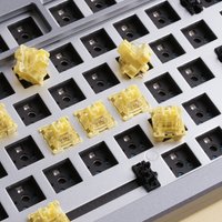 Akko v3 pro cremegelber schalter 5 pin 50gf linearer schalter mit staub dichtem stiel kompatibel mit mx mechanische tastatur (45 stücke)