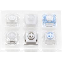 Unionwell 6 switch tester switches with blank keycaps acrylic base for mechanical keyboard Snow Shine Hunyuan Ice Shine Qianyuan