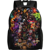 Cartoon FNAF Teenage Backpack Gift High School Hiking Travel Freddys Game Daypack for Men Women Laptop Computer Canvas Bags