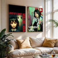 VIOLENT VIRA Music Lover of a Ghost Poster Printing Suitable For Wall Decoration Cafes Living Rooms Bed Room